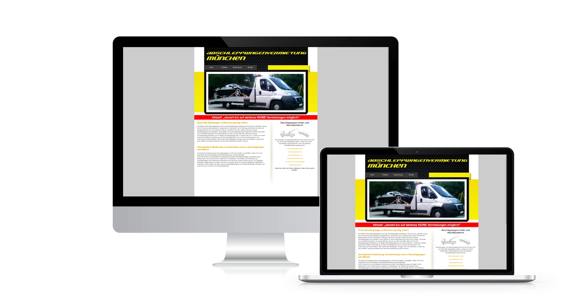 Abschleppwagenvermietung Münchne